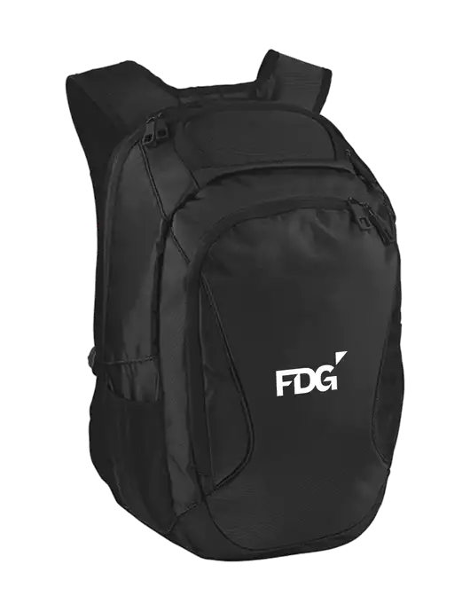Stealth Black Laptop Backpack w/FDG Logo