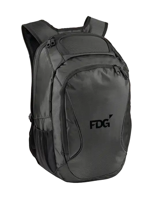 Stealth Dark Grey/Black Laptop Backpack w/FDG Logo