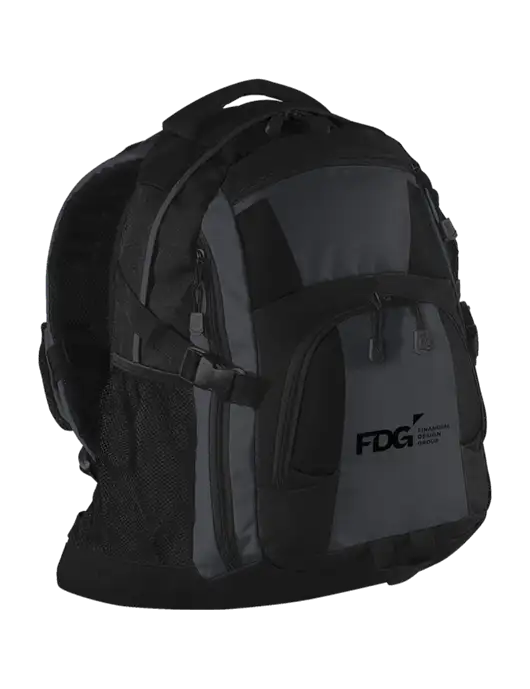 Urban Black/Grey/Black Laptop Backpack w/FDG Logo