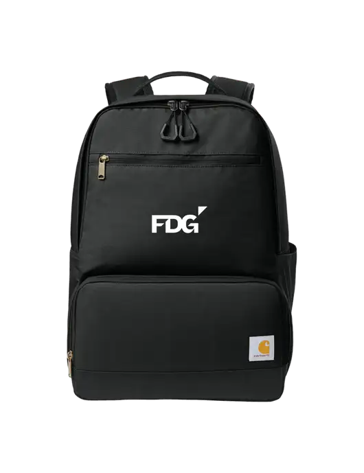 Carhartt Two-Compartment Black Cooler Backpack w/FDG Logo