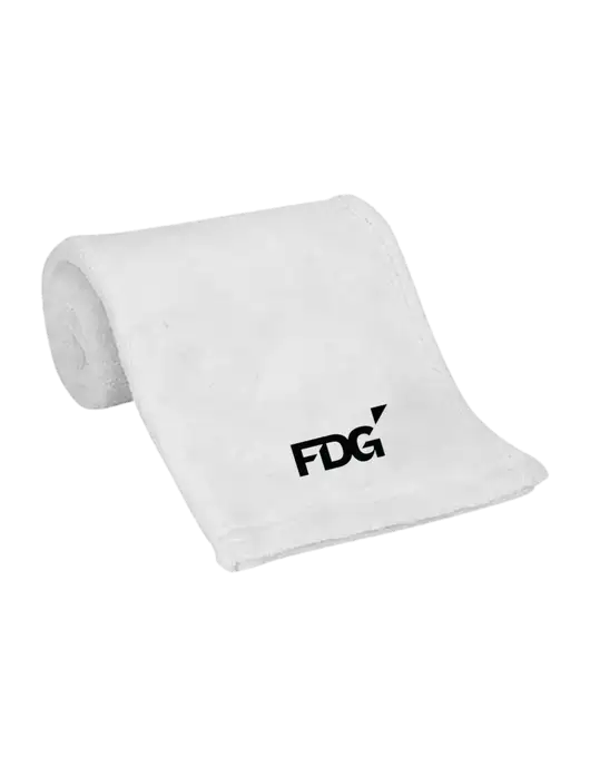 White Alpine Fleece Mink Touch Luxury Baby Blanket  w/FDG Logo