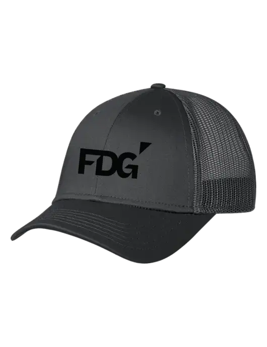 Charcoal Mesh Trucker Cap Snap Back w/FDG Logo