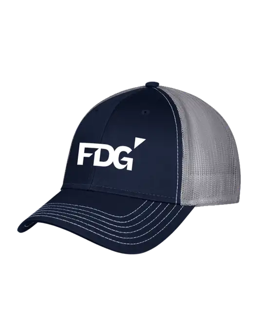 Navy/Grey Mesh Trucker Cap Snap Back w/FDG Logo