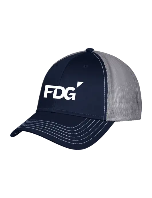 Navy & Grey Mesh Trucker Cap Snap Back w/FDG Logo