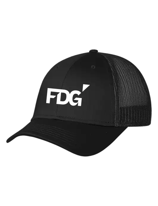 Black Mesh Trucker Cap Snap Back w/FDG Logo
