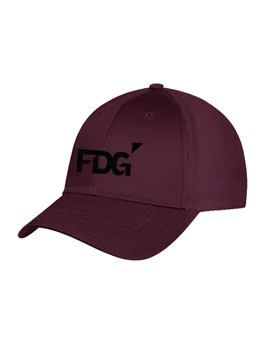 Maroon Mesh with Maroon Stitching on Bill Trucker Cap Snap Back w/FDG Logo