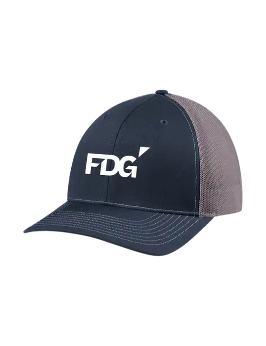 Richardson Adjustable Snapback Original 112 Trucker Cap Navy w/Charcoal Mesh w/FDG Logo