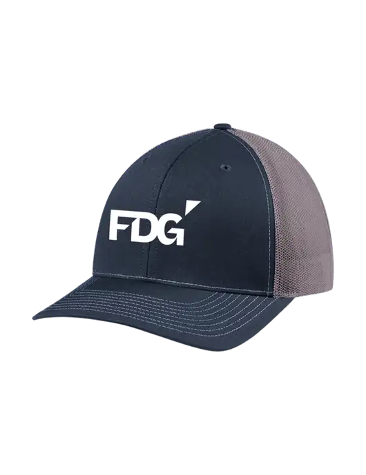 Richardson Adjustable Snapback Original 112 Trucker Cap Navy w/Charcoal Mesh w/FDG Logo