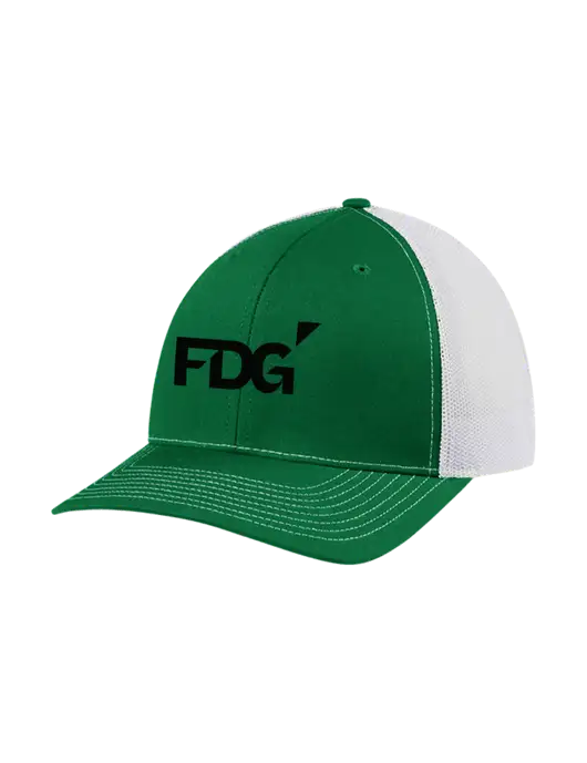 Richardson Adjustable Snapback Original 112 Trucker Cap Kelly w/White Mesh w/FDG Logo