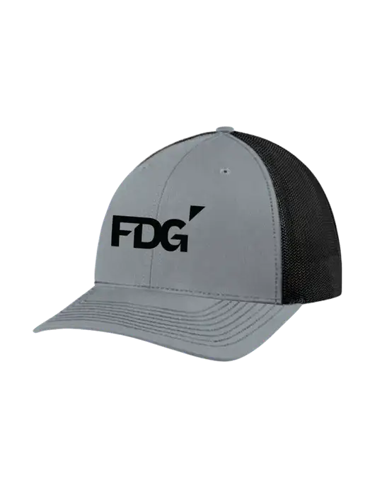 Richardson Adjustable Snapback Original 112 Trucker Cap Heather Grey w/Black Mesh w/FDG Logo