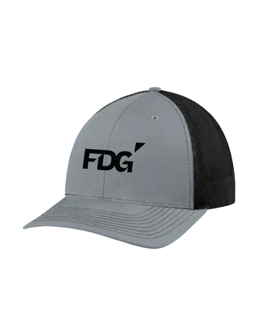 Richardson Adjustable Snapback Original 112 Trucker Cap Heather Grey w/Black Mesh w/FDG Logo