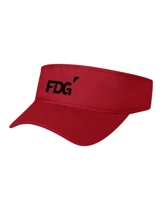 Red Cap Visor w/FDG Logo