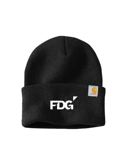 Carhartt Black Watch Cap 2.0 w/FDG Logo