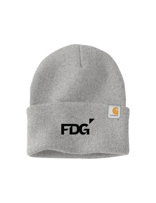 Carhartt Light Grey Heather Watch Cap 2.0 w/FDG Logo