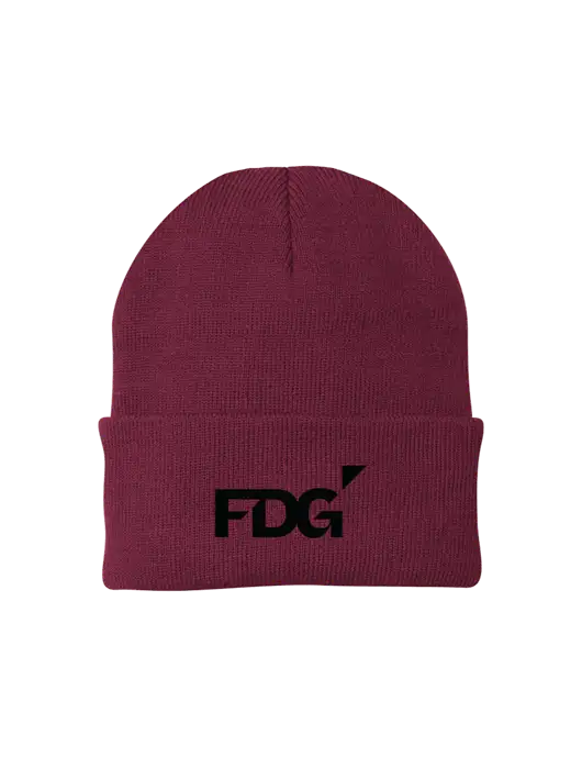 Maroon Knit Cap w/FDG Logo