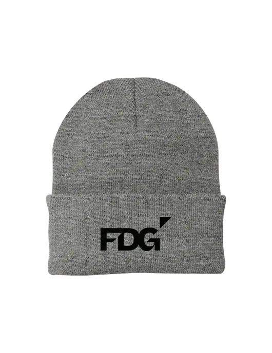 Medium Grey Heather Knit Cap w/FDG Logo