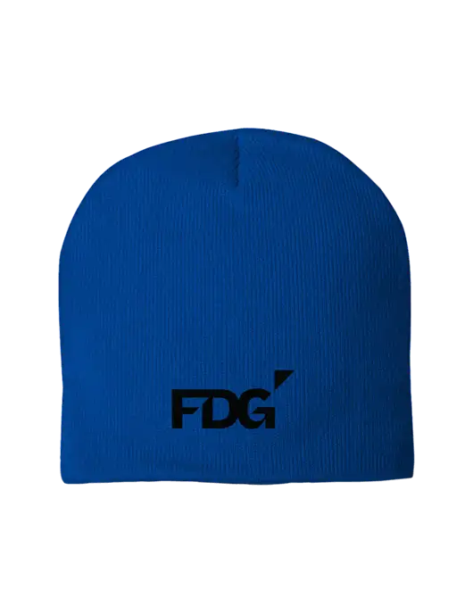 Solid Royal Element Knit Beanie w/FDG Logo