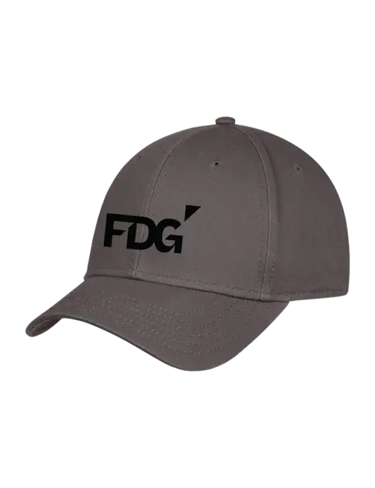 Charcoal Structured Cap Hook & Loop w/FDG Logo