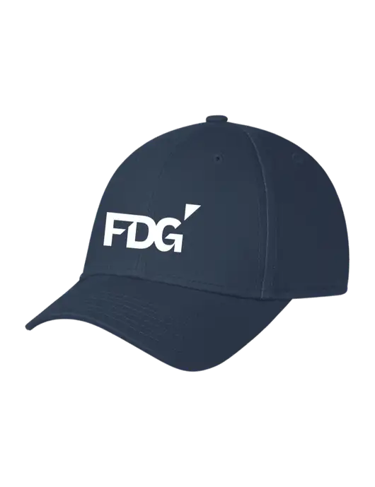 Navy Structured Cap Hook & Loop w/FDG Logo