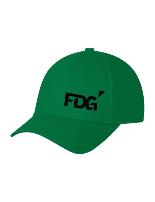 Kelly Green Structured Cap Hook & Loop w/FDG Logo