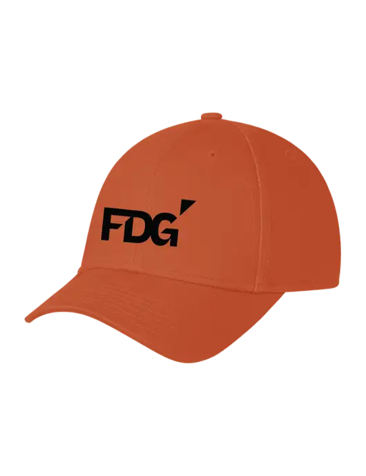 Burnt Orange Structured Cap Hook & Loop w/FDG Logo