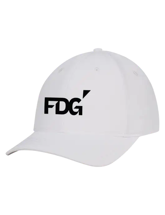 White Nylon Twill Performance Cap w/FDG Logo
