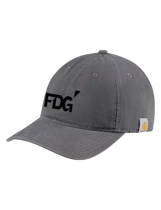 Carhartt Dark Grey Cotton Canvas Cap w/FDG Logo