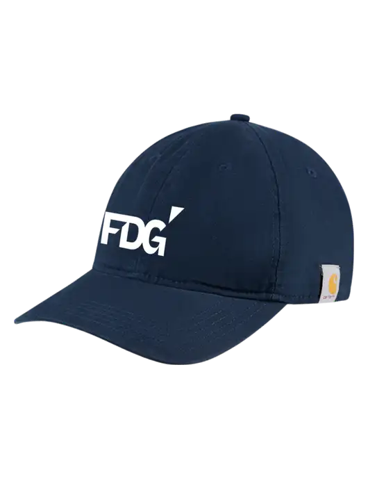Carhartt Navy Cotton Canvas Cap w/FDG Logo