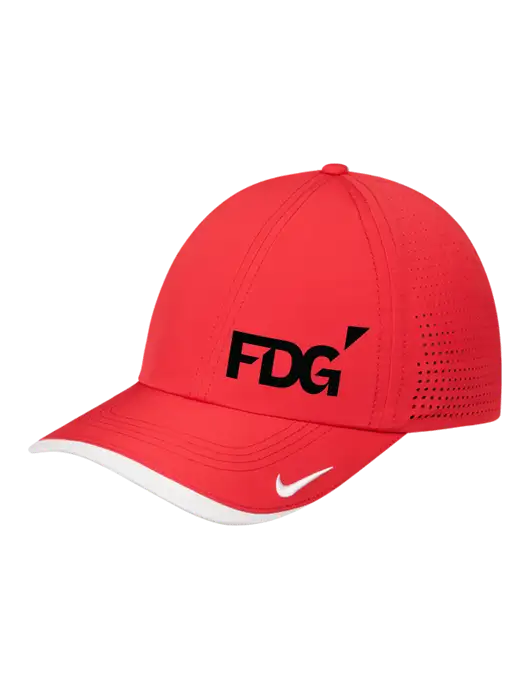 Nike Red/White Dri-FIT Perforated Performance Cap w/FDG Logo