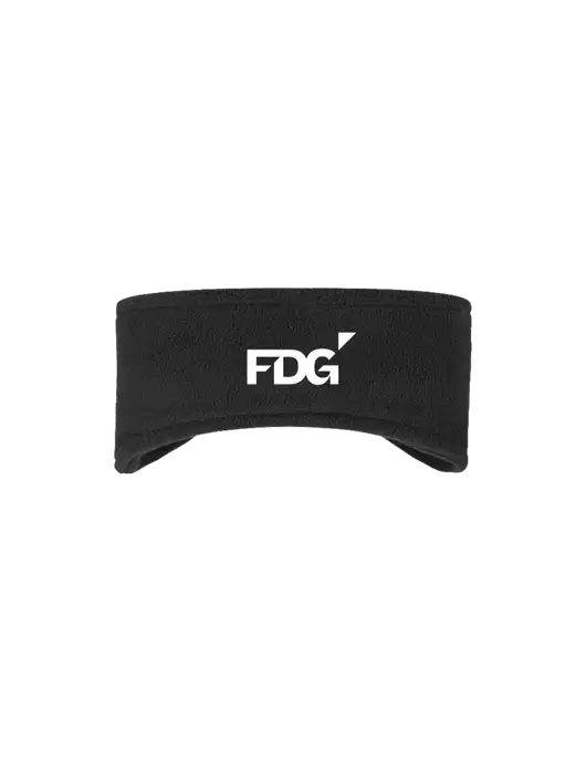 Black Stretch Fleece Headband w/FDG Logo