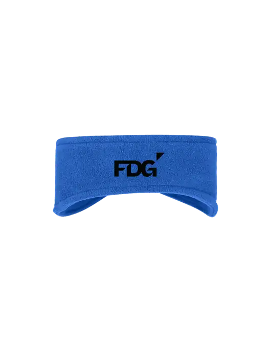 Royal Stretch Fleece Headband w/FDG Logo