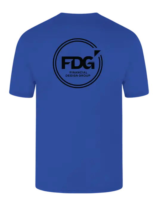 Core Blend Royal Pocket T-Shirt w/FDG Circle Logo, FDG Logo