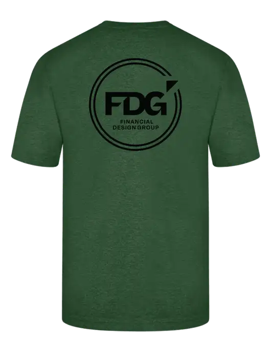 Carhartt Loose Fit Workwear Dark Green Heather Short Sleeve Pocket T-Shirt w/FDG Circle Logo, FDG Logo