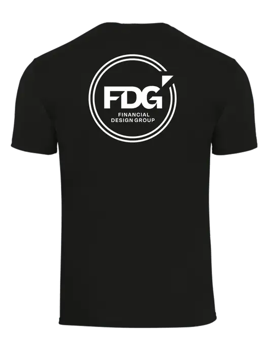 Black Heavyweight 6.1 oz Pocket T-Shirt w/FDG Circle Logo, FDG Circle Logo