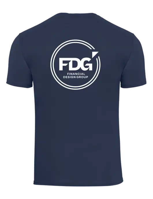 Navy Heavyweight 6.1 oz Pocket T-Shirt w/FDG Circle Logo, FDG Circle Logo
