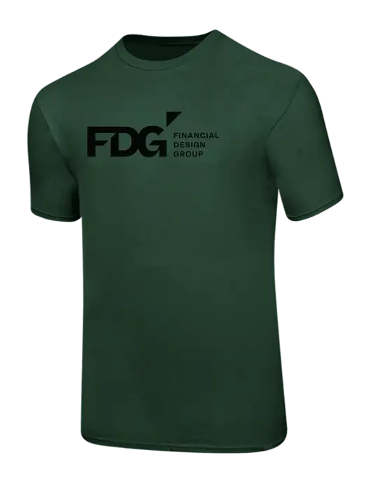 Ring Spun Forest Green 4.5 oz T-Shirt w/FDG Logo