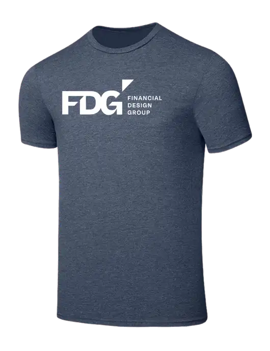 Seriously Soft Heathered Navy T-Shirt w/FDG Logo
