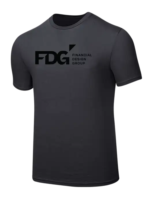 Seriously Soft Charcoal T-Shirt w/FDG Logo