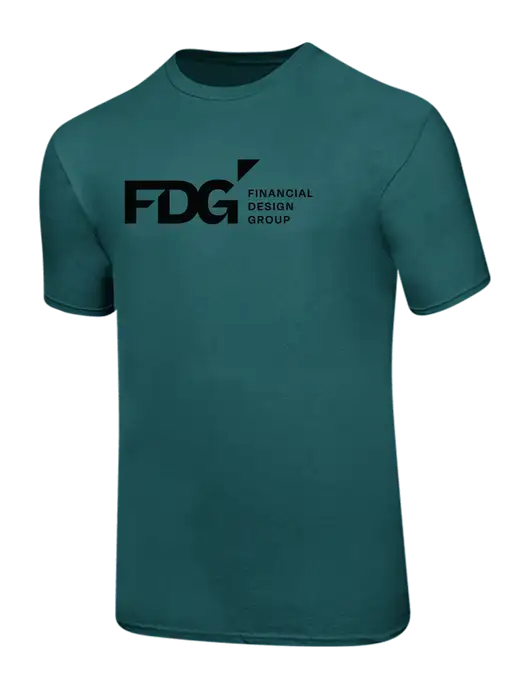 Ring Spun Dark Teal 4.5 oz T-Shirt w/FDG Logo