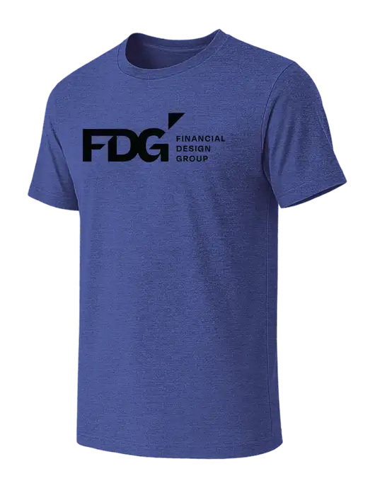 BELLA+CANVAS Heather Royal CVC Short Sleeve Tee w/FDG Logo