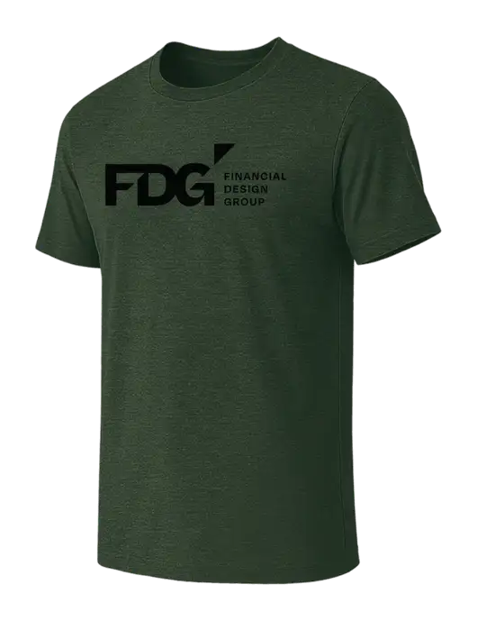BELLA+CANVAS Heather Forest CVC Short Sleeve Tee w/FDG Logo