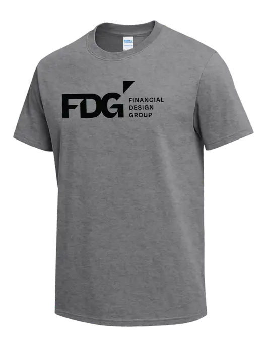 Medium Grey Heather Heavyweight 6.1 oz T-Shirt w/FDG Logo