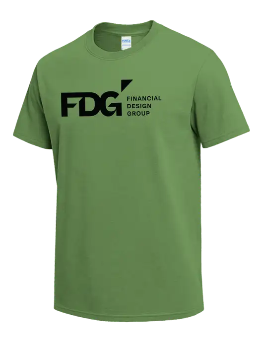 Light Kelly Green Heavyweight 6.1 oz T-Shirt w/FDG Logo