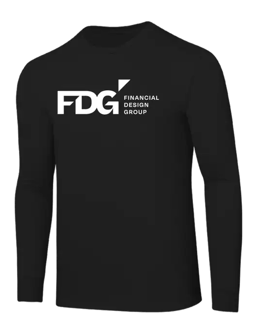 Core Blend Black Long Sleeve Tee w/FDG Logo