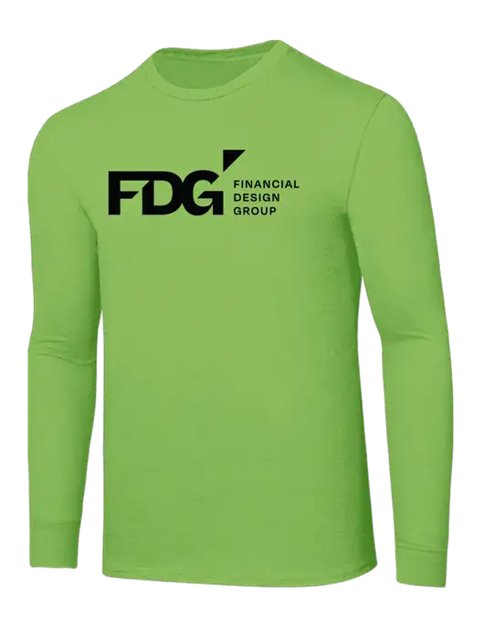 Core Blend Light Green Long Sleeve Tee w/FDG Logo