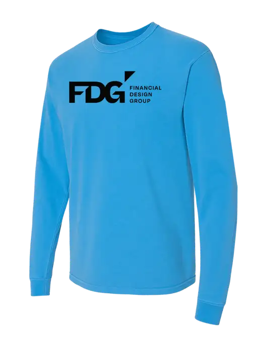 Comfort Colors Garment-Dyed Royal  Heavyweight Long Sleeve T-Shirt w/FDG Logo