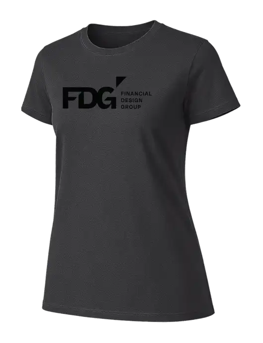 Womens Ring Spun Charcoal 4.5 oz T-Shirt w/FDG Logo