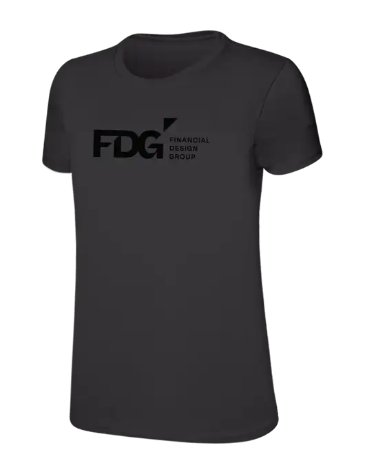 Womens Ring Spun Charcoal 4.5 oz T-Shirt w/FDG Logo