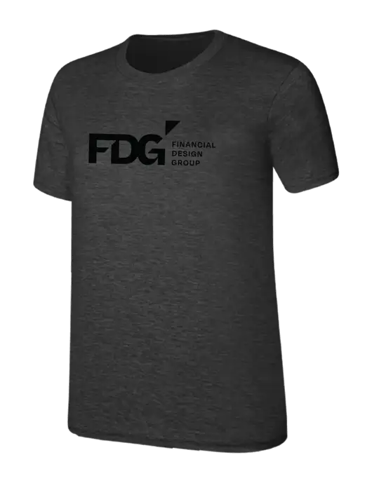 Womens Ring Spun Dark Heather Grey 4.5 oz T-Shirt w/FDG Logo
