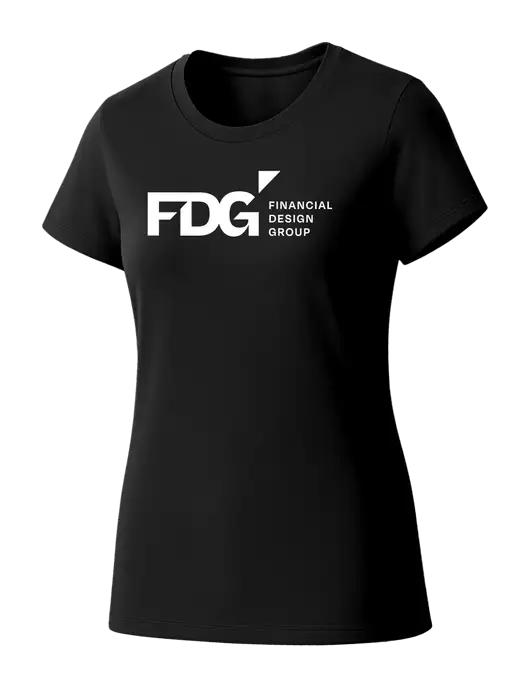 Womens Seriously Soft Black T-Shirt w/FDG Logo